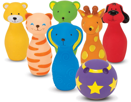 Melissa & Doug K's Kids Bowling Friends Play Set and Game with 6 Pins