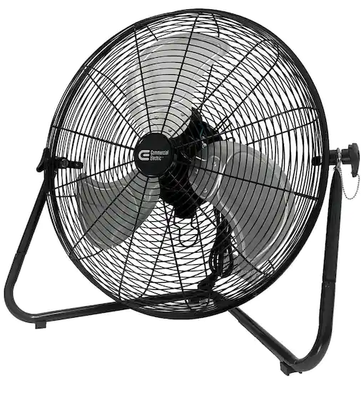 Commercial Electric 20 in. 3-Speed High Velocity Floor Fan