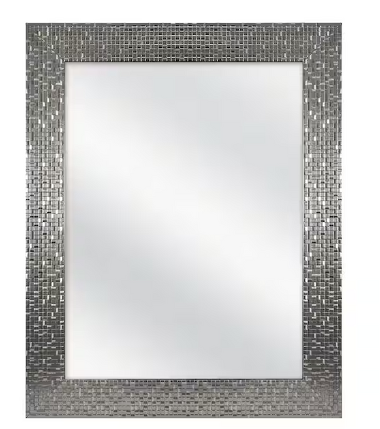 Home Decorators Collection 24 in. W x 30 in. H Rectangular Aluminum Medicine Cabinet with Mirror