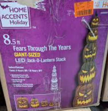 Home Accents Holiday 8.5 ft. Giant-Sized LED Jack-O-Lanterns Stack