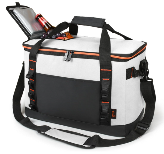 Tirrinia Large Cooler Bag Insulated, 48 Cans Leakproof Soft Camping Cooler