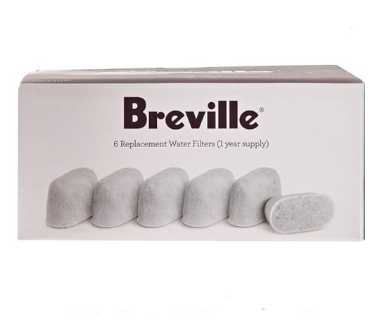 Breville BWF100 Single Cup Brewer Replacement Charcoal Filters White 5PK