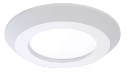 HALO 4 in. 2700K-5000K Selectable CCT Surface Integrated LED Downlight Recessed Light with White Round Trim