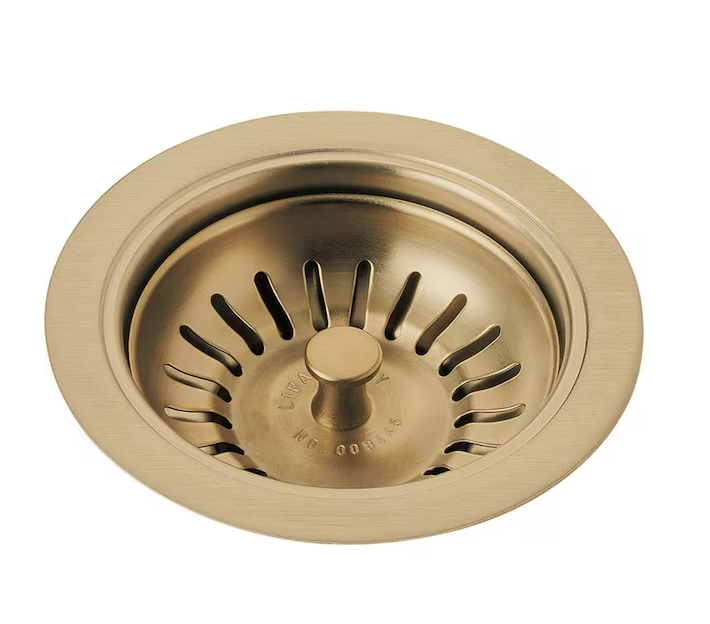 Delta Gold 4-1/2 in. Kitchen Sink Flange and Strainer in Champagne Bronze