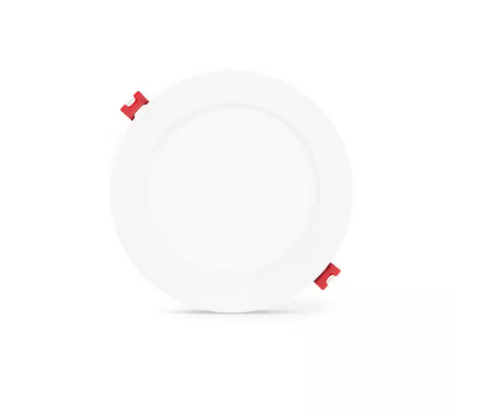 CE Hubspace LED 6 in Round Smart RBG + Tuneable White Canless Recessed Light for Kitchen Bath Living rooms, White