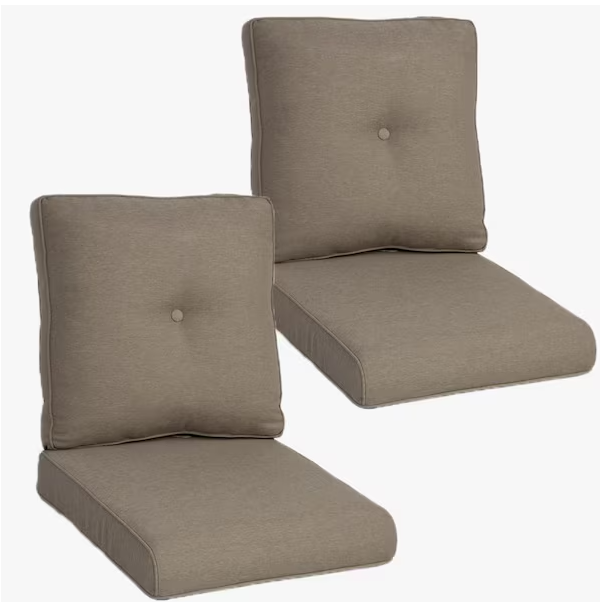 22 in. x 24 in. 4-Piece CushionGuard Deep Seating Outdoor Lounge Chair Replacement Cushions