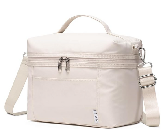 NOL Insulated Lunch Bags for Women, Cooler, (Small, Cream)