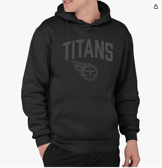 Blackout-Pro Football Tennessee Titans Unisex Adult Hooded Fleece Sweatshirt
