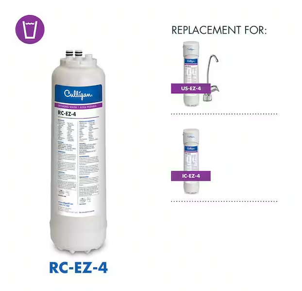 Culligan EZ-Change Replacement Cartridge - Premium Filtration Water Filter Cartridge