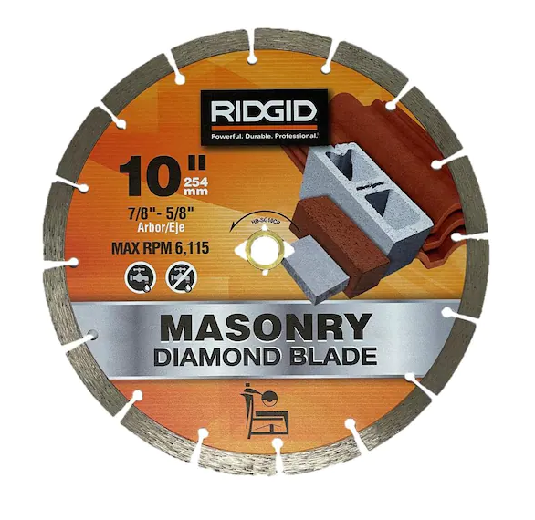 RIDGID 10 in. Segmented Diamond Blade