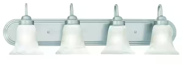 Thomas Lighting Homestead 4-Light Brushed Nickel Wall Vanity Light