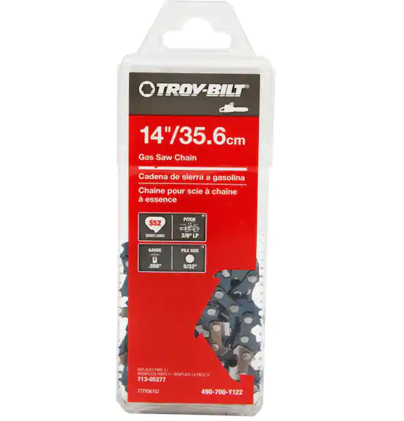 Original Equipment 14 in. 0.050 in. Gauge Chainsaw Chain for Gas Chainsaws with 52 Links, Replaces OE# 713-05277