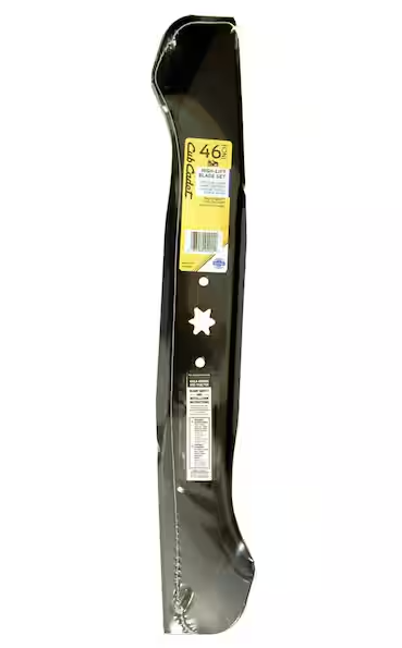 Cub Cadet Original Equipment High Lift Blade Set for Select 46 in. Riding Lawn Mowers with 6-Point Star OE# 942-04244, 942-04244A