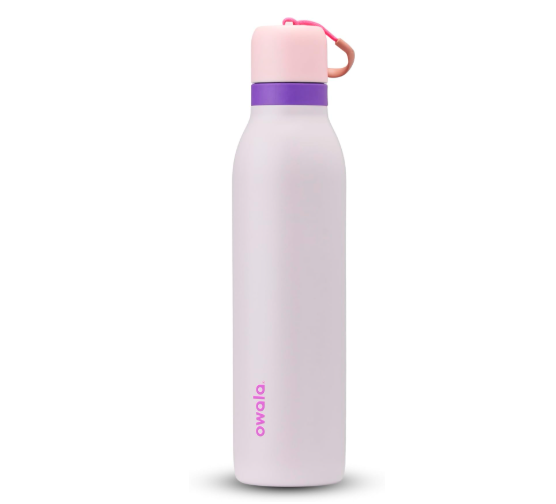 Owala FreeSip Twist Stainless Steel Water Bottle, 24-oz, Pink/Purple