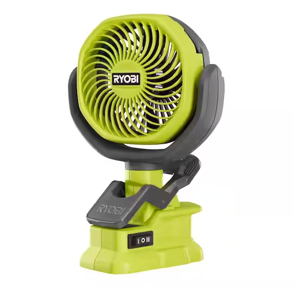 Ryobi ONE+ 18V Cordless 4 in. Clamp Fan (Tool Only)