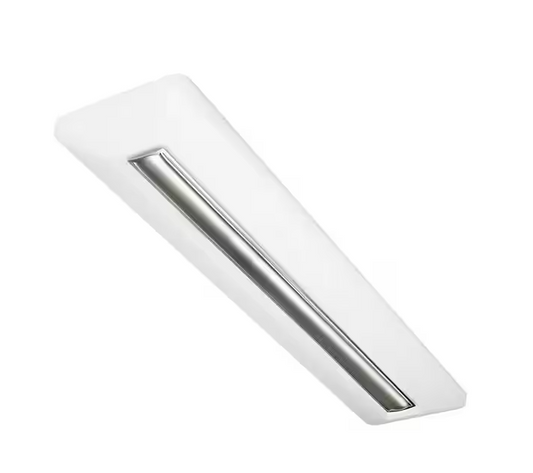 CE 4 ft. White Adjustable CCT Linear LED Flush Mount with Night Light Optional Brushed Nickel Or Oil Rubbed Bronze Trims