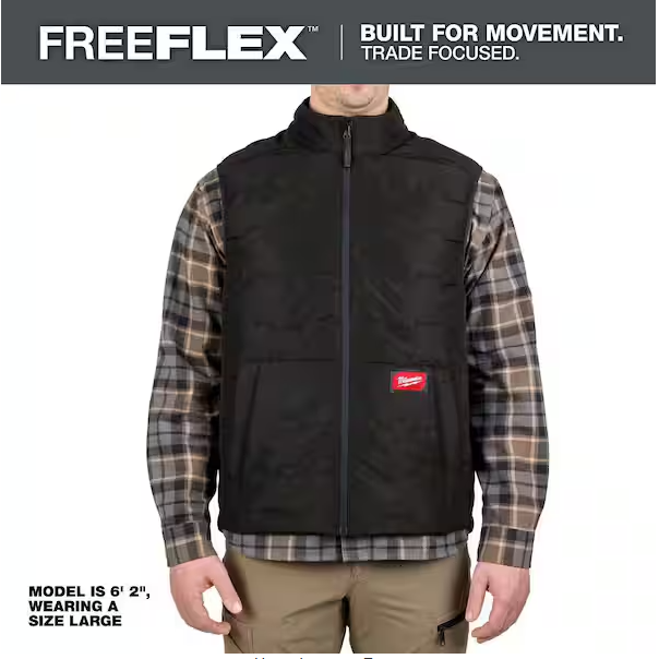 Men's Medium Black FREEFLEX Lightweight Insulated Vest
