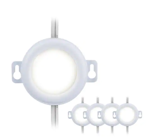 Ultra Prograde EZ Link Linkable Plug-in LED White Puck Light with High/Low Switch (5-Pack)