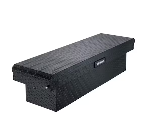 Husky 71.36 in. Matte Black Aluminum Full Size Crossbed Truck Tool Box