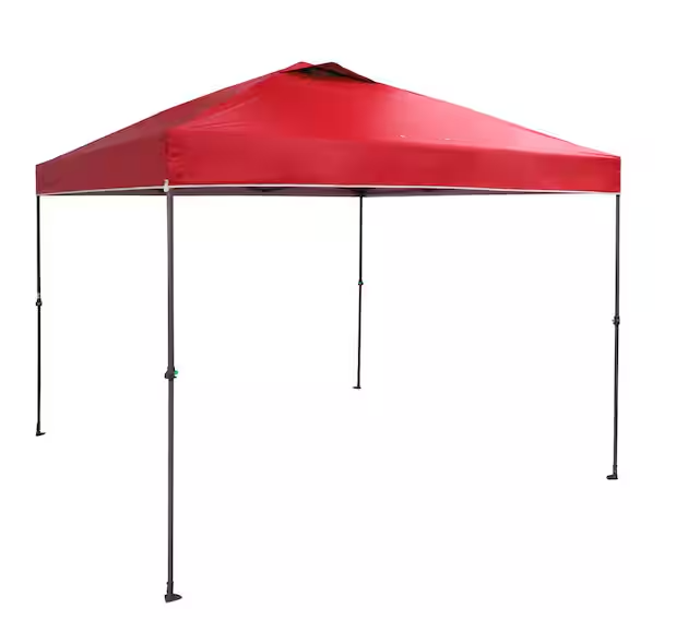 Everbilt 10 ft. x 10 ft. Red Instant Canopy Pop Up Tent