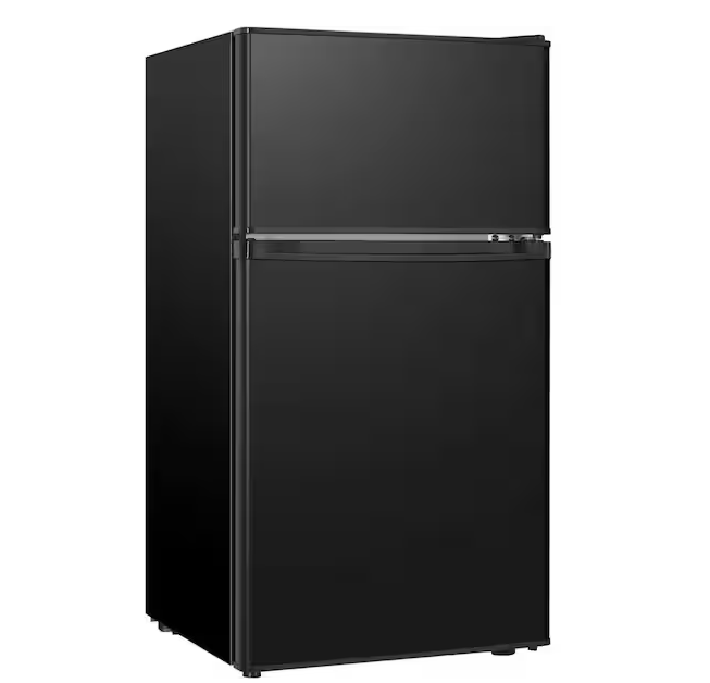 Hailang 17.68 in. 3.2 cu.ft. Mini Refrigerator in Black with Freezer, 5 Settings Temperature Adjustable