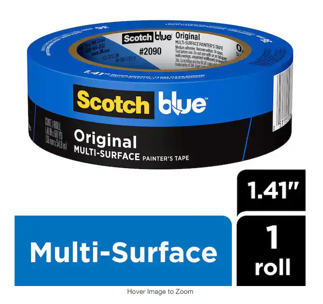 3M Scotch Blue 1.41 in. x 60 yds. Original Multi-Surface Painter's Tape