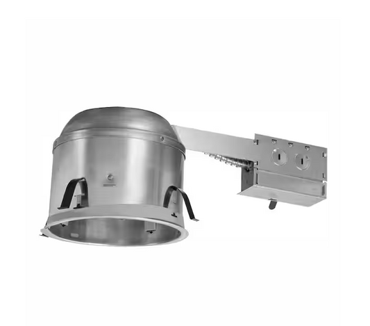 H27 6 in. Aluminum Recessed Lighting Housing for Remodel Shallow Ceiling Insulation Contact Air-Tite (6-Pack)