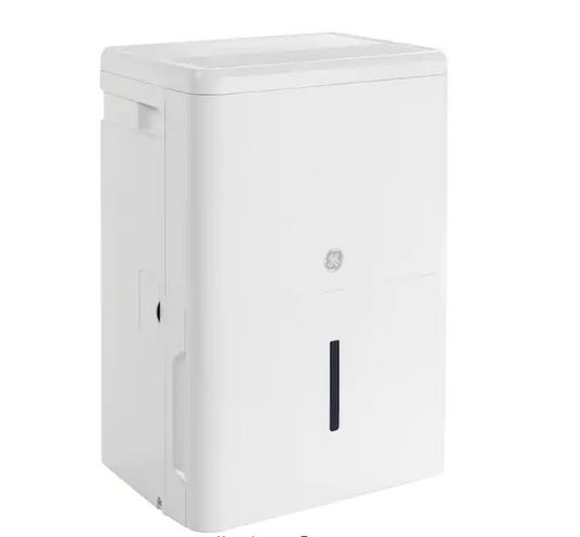 GE 22 pt. Dehumidifier with Smart Dry for Bedroom, Basement or Damp Rooms up to 1500 sq. ft. in White, ENERGY STAR