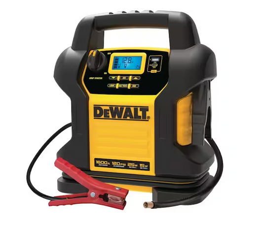 1600 Peak Amp Jump Starter with Digital Compressor and USB Power Bank