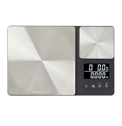 KitchenAid KQ909 Dual Platform Digital Kitchen and Food Scale, 11 pound capacity