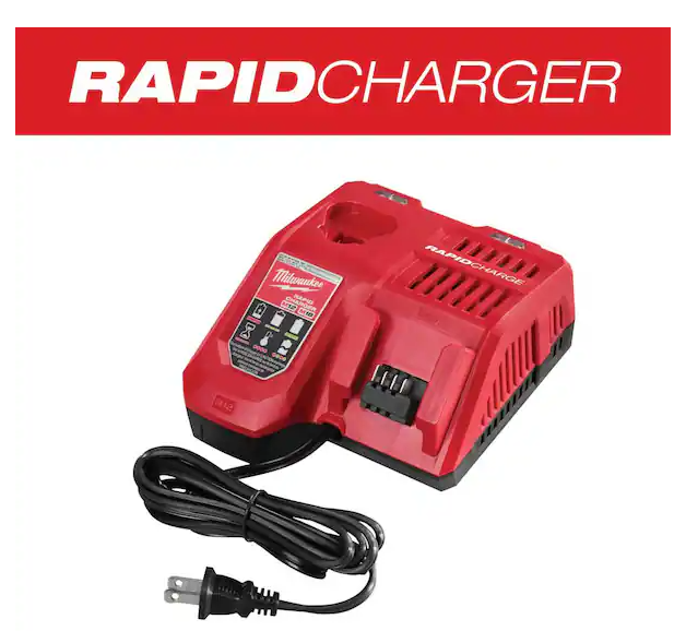 Milwaukee M12 and M18 12-Volt/18-Volt Lithium-Ion Multi-Voltage Rapid Battery Charger