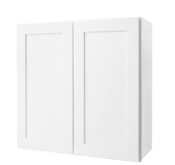 Hampton Bay Avondale 30 in. W x 12 in. D x 30 in. H Ready to Assemble Plywood Shaker Wall Kitchen Cabinet in Alpine White