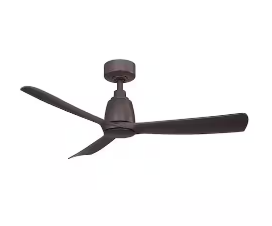 FANIMATION Kute 44 in. Indoor/Outdoor Matte Greige Ceiling Fan with Remote Control and DC Motor