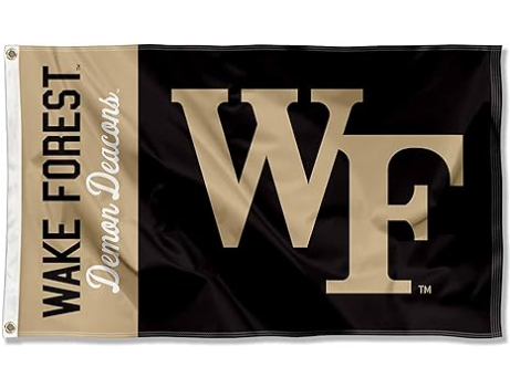 Wake Forest Demon Deacons WF Logo Large Grommet Banner Flag