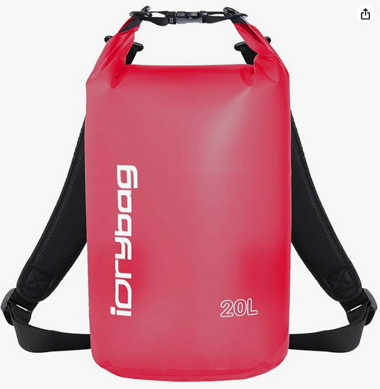 IDRYBAG Clear Dry Bag Waterproof 2L Small Dry Sack Waterproof Bag f