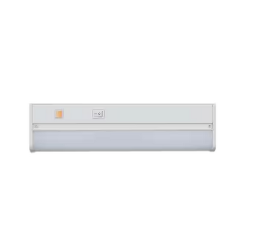 Commercial Electric Direct Wire Aluminum 12 in. LED White CCT Changing Under Cabinet Light