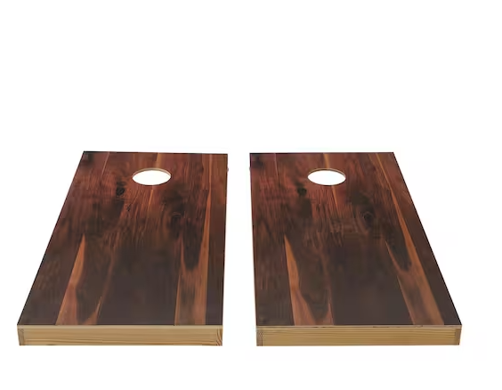 PureBond Walnut Wood Cornhole Set