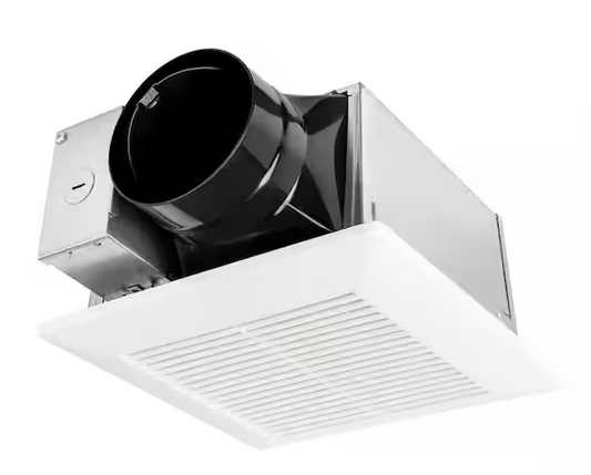 Panasonic Whisper Mighty Pick-A-Flow 70/90 CFM Ceiling/Wall Bathroom Exhaust Fan, Energy Star with 9 in. x 9 in. Grille Footprint