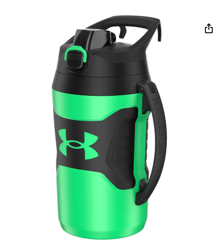 Under Armour Water Bottle Insulated, 64oz with Handle, Sports Water Jug, Green/Black (Copy)