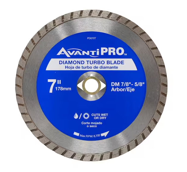 Avanti Pro 7 in. Turbo Diamond Blade