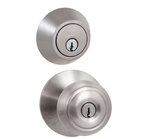 Defiant Hartford Satin Nickel Combo Pack with Double Cylinder Deadbolt