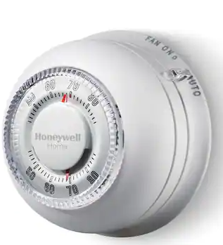 Honeywell Home Round Non-Programmable Thermostat with 1H/1C Single Stage Heating and Cooling