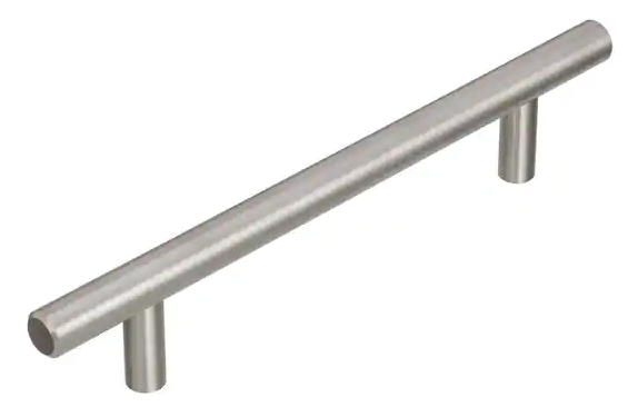 Amerock Bar Pulls 5-1/16 in. (128mm) Modern Stainless Steel Bar Cabinet Pull