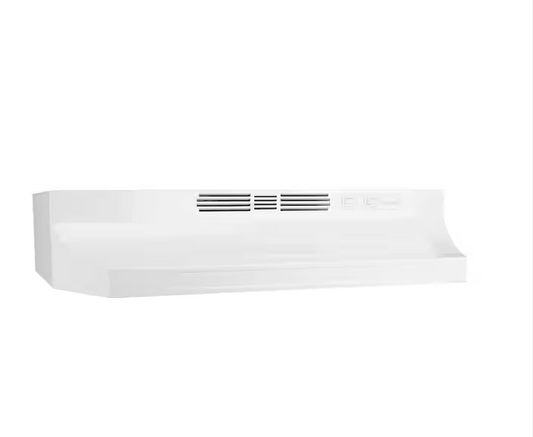 NuTone RL6200 Series 30 in. Ductless Under Cabinet Range Hood with Light in White