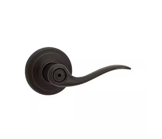 Tustin Venetian Bronze Bed/Bath Door Handle with Microban Antimicrobial Technology