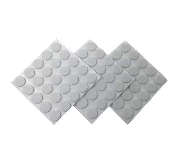 Everbilt 3/8 in White Round Medium Duty Self-Adhesive Felt Pads (75-Pack)