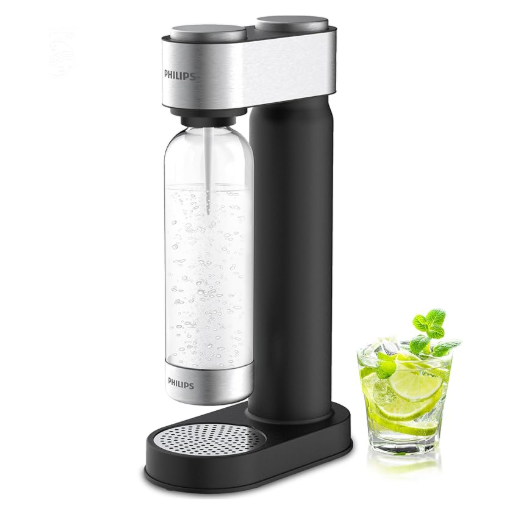Philips Soda Streaming Machine, Stainless Sparkling Water Maker