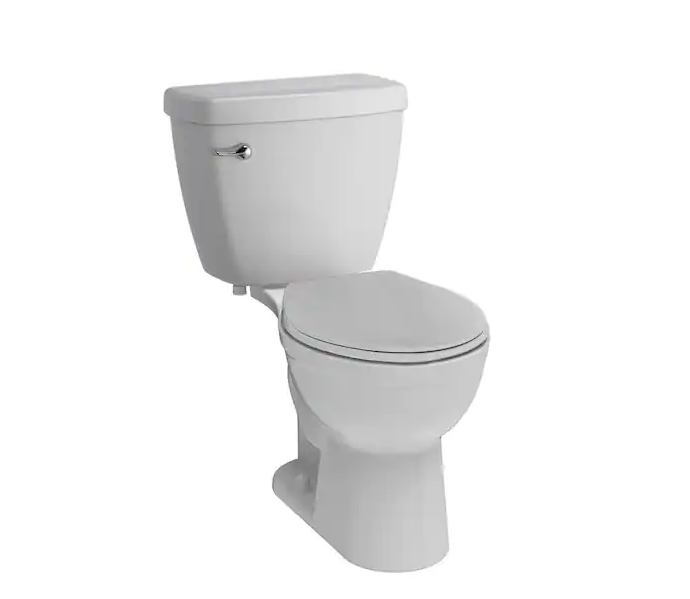 Delta Foundations 2-Piece 1.28 GPF Single Flush Round Toilet in White