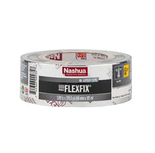 Nashua Tape 1.89 in. x 120.3 yd. 555 FlexFix UL Listed Duct Tape Sealer