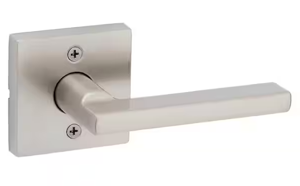 Kwikset Halifax Square Satin Nickel Half-Dummy Door Lever